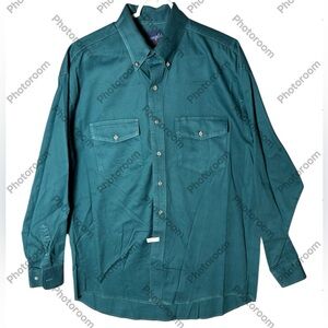 VTG Wrangler‎ Men’s Size 16 1/2-34 Long Sleeve X-Long Tails Western Shirt